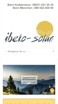 Mobile Screenshot of ibeko-solar.de